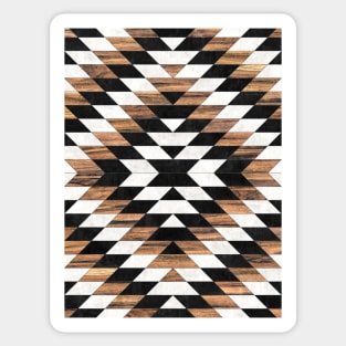 Urban Tribal Pattern No.13 - Aztec - Concrete and Wood Sticker